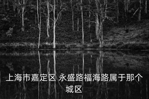 上海市嘉定區 永盛路福海路屬于那個城區