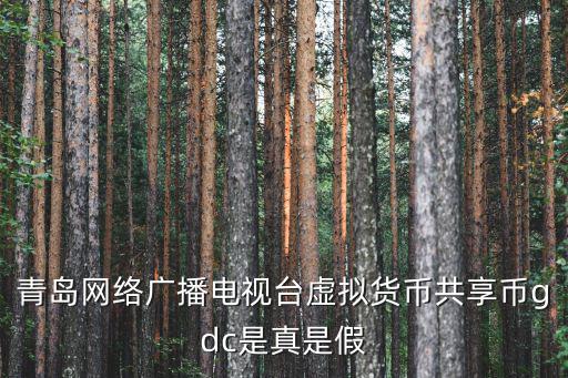 青島網(wǎng)絡(luò)廣播電視臺(tái)虛擬貨幣共享幣gdc是真是假