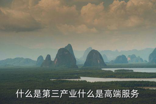 什么是第三產業什么是高端服務