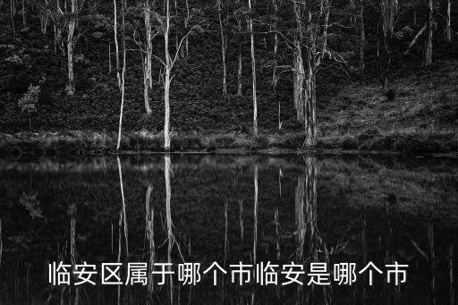 臨安區(qū)屬于哪個(gè)市臨安是哪個(gè)市
