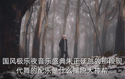 國風極樂夜音樂盛典朱正廷跳的那段現代舞的配樂是什么擺脫大神幫