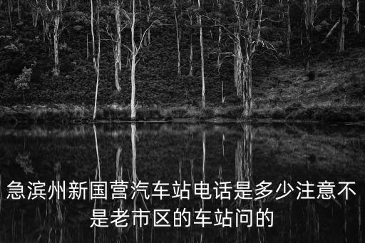 急濱州新國(guó)營(yíng)汽車(chē)站電話是多少注意不是老市區(qū)的車(chē)站問(wèn)的