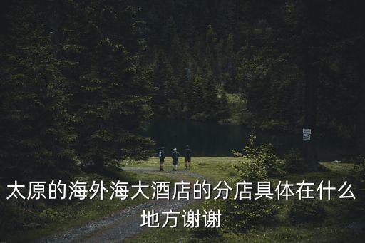 太原的海外海大酒店的分店具體在什么地方謝謝