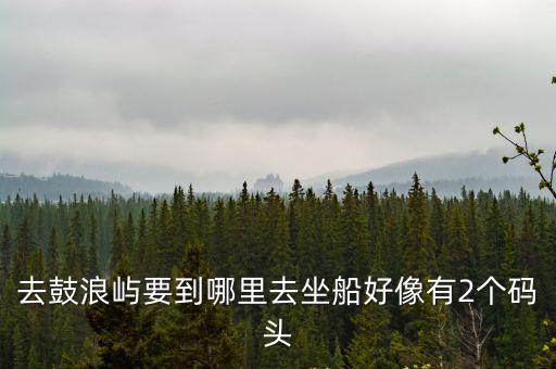鼓浪嶼碼頭，鼓浪嶼碼頭是鋼琴碼頭嗎我在百度地圖上找不到鋼琴碼頭