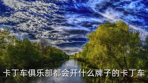 卡丁車俱樂部都會開什么牌子的卡丁車