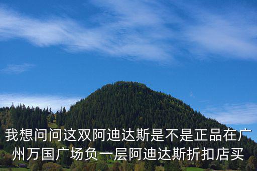 我想問問這雙阿迪達斯是不是正品在廣州萬國廣場負一層阿迪達斯折扣店買