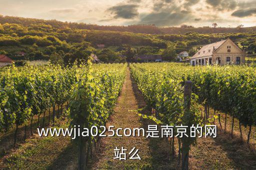 南京網址，wwwjia025com是南京的網站么