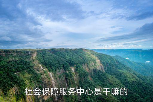 社會保障服務中心是干嘛的