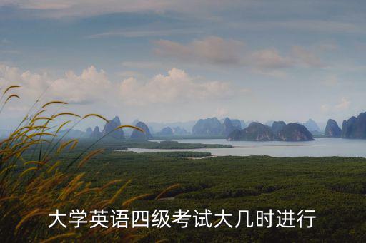 大學英語四級考試大幾時進行