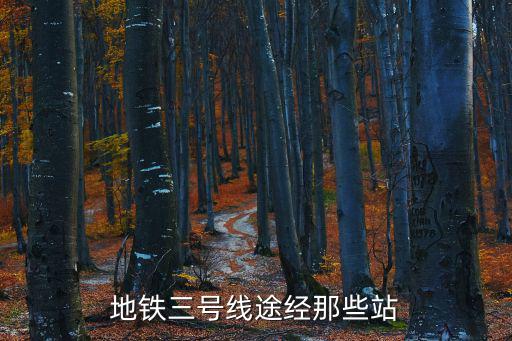 地鐵三號線途經(jīng)那些站