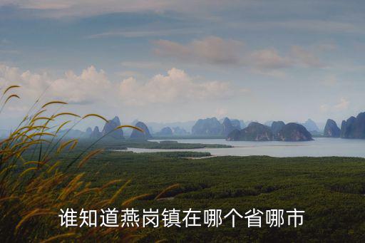 燕崗，誰知道燕崗鎮在哪個省哪市