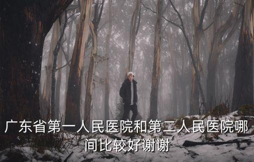 廣東省第一人民醫院，廣東省第一人民醫院和第二人民醫院哪間比較好謝謝