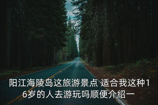 陽江海陵島這旅游景點 適合我這種16歲的人去游玩嗎順便介紹一