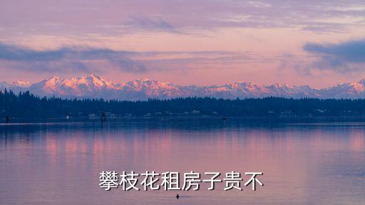 攀枝花租房子貴不