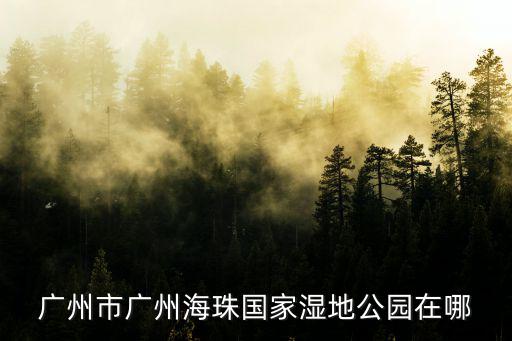 廣州市廣州海珠國家濕地公園在哪