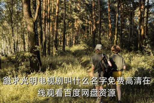 跪求光明電視劇叫什么名字免費高清在線觀看百度網盤資源