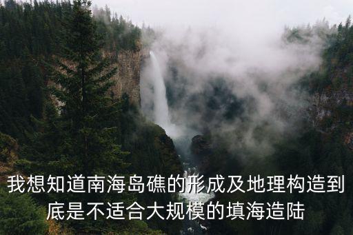 我想知道南海島礁的形成及地理構造到底是不適合大規模的填海造陸