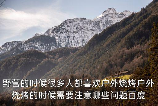野營的時(shí)候很多人都喜歡戶外燒烤戶外燒烤的時(shí)候需要注意哪些問題百度