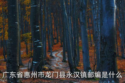 龍門縣永漢鎮，廣東省惠州市龍門縣永漢鎮郵編是什么