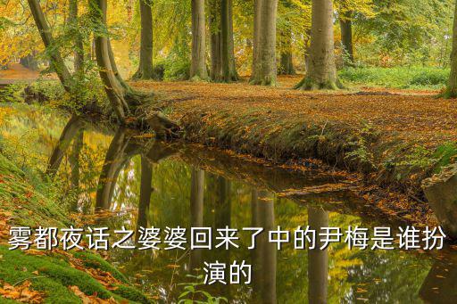 霧都夜話之婆婆回來了中的尹梅是誰扮演的