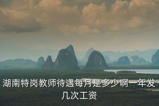 湖南特崗教師，湖南特崗教師待遇每月是多少啊一年發幾次工資