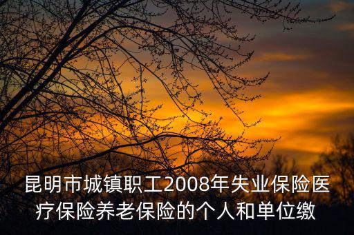 醫保比例單位和個人，誰知道2008年現在單位上的保險 單位和個人的繳費比例是多少 謝謝