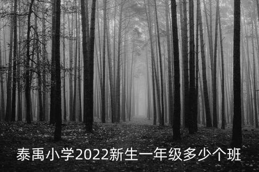 泰禹小學2022新生一年級多少個班