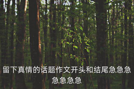留下真情的話題作文開頭和結(jié)尾急急急急急急急
