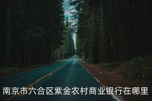 南京紫金農商銀行，南京市六合區紫金農村商業銀行在哪里