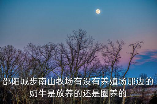 邵陽城步南山牧場有沒有養殖場那邊的奶牛是放養的還是圈養的