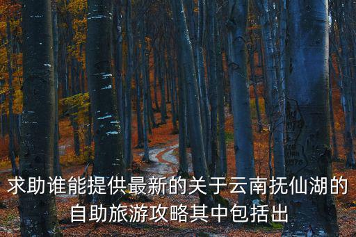 求助誰能提供最新的關于云南撫仙湖的自助旅游攻略其中包括出