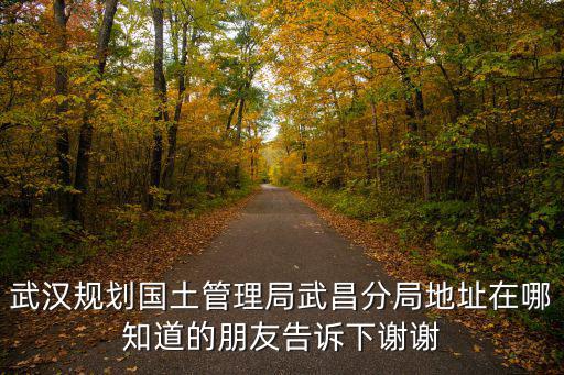 武漢國土規(guī)劃，誰知道武漢市規(guī)劃國土管理局江漢分局和硚口分局局長的名字呀謝啦
