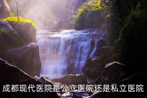 成都現(xiàn)代醫(yī)院是公立醫(yī)院還是私立醫(yī)院