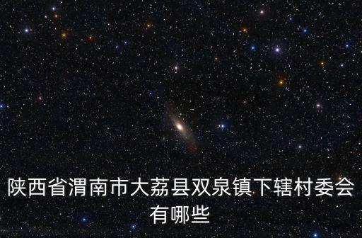 陜西省渭南市大荔縣雙泉鎮(zhèn)下轄村委會(huì)有哪些
