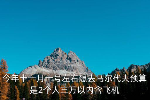 今年十一月十號(hào)左右想去馬爾代夫預(yù)算是2個(gè)人三萬(wàn)以內(nèi)含飛機(jī)