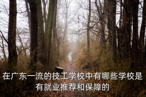 在廣東一流的技工學校中有哪些學校是有就業推薦和保障的