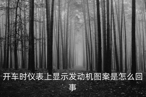 開車時(shí)儀表上顯示發(fā)動(dòng)機(jī)圖案是怎么回事