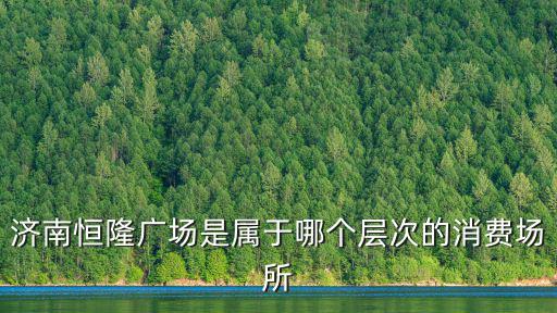 濟南恒隆廣場，濟南恒隆廣場是屬于哪個層次的消費場所