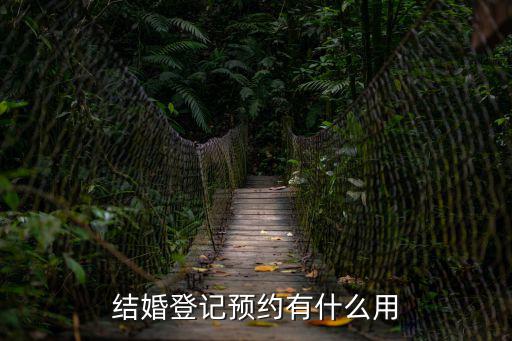 結(jié)婚登記預(yù)約有什么用