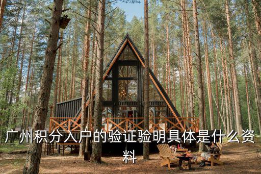 廣州積分入戶的驗證驗明具體是什么資料