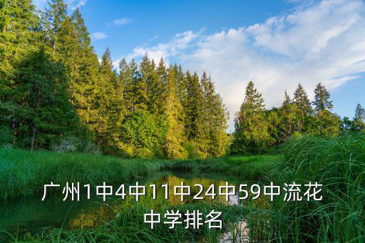 廣州1中4中11中24中59中流花中學排名