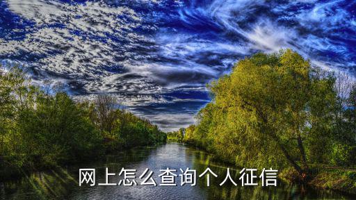 網(wǎng)上查征信，個人征信查詢網(wǎng)上查詢方法 個人信用報(bào)告怎么查