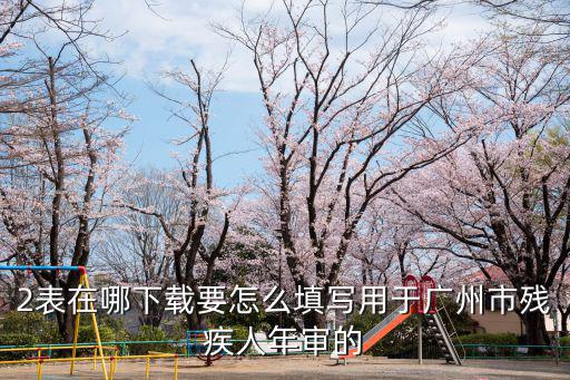 2表在哪下載要怎么填寫用于廣州市殘疾人年審的
