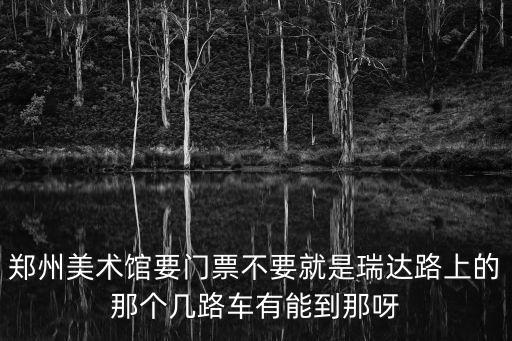 鄭州美術(shù)館要門票不要就是瑞達(dá)路上的那個(gè)幾路車有能到那呀