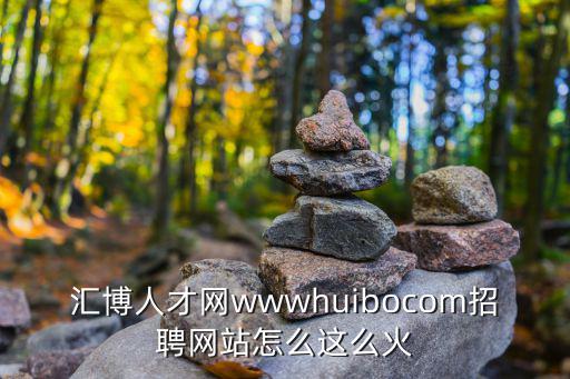鄠邑人才網，匯博人才網wwwhuibocom招聘網站怎么這么火
