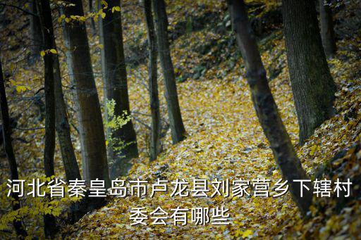 劉家營，河北省唐山市豐潤區劉家營鄉下轄村委會有哪些