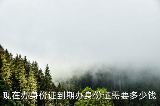 現在辦身份證到期辦身份證需要多少錢