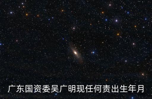 廣東國資委吳廣明現任何責出生年月