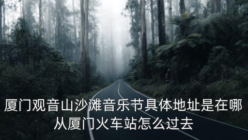 廈門觀音山沙灘音樂節具體地址是在哪從廈門火車站怎么過去