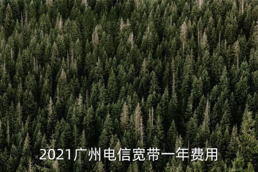 2021廣州電信寬帶一年費(fèi)用